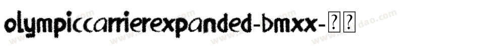 OlympicCarrierExpanded-BMxx字体转换
