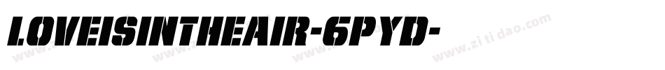Loveisintheair-6pyD字体转换