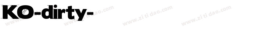 KO-dirty字体转换