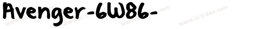 Avenger-6W86字体转换