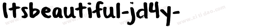 Itsbeautiful-jd4y字体转换 Itsbeautiful-jd4y字体转换