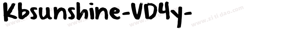 Kbsunshine-VD4y字体转换 Kbsunshine-VD4y字体转换
