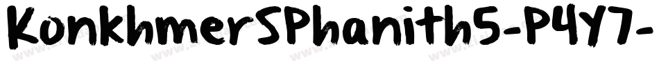 KonkhmerSPhanith5-P4Y7字体转换