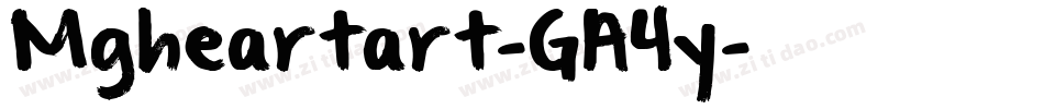Mgheartart-GA4y字体转换