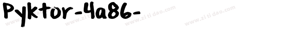 Pyktor-4a86字体转换