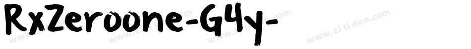 RxZeroone-G4y字体转换 RxZeroone-G4y字体转换