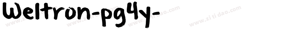 Weltron-pg4y字体转换 Weltron-pg4y字体转换