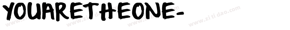 YOUARETHEONE字体转换