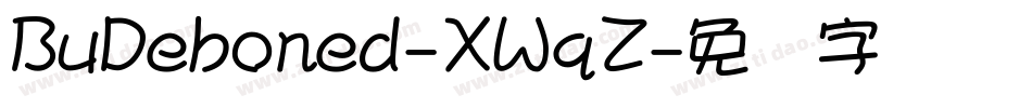 BuDeboned-XWqZ字体转换