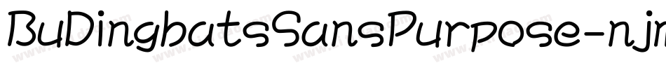BuDingbatsSansPurpose-njmY字体转换