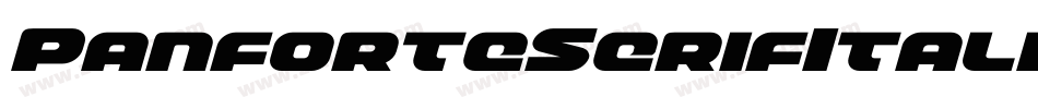 PanforteSerifItalic-XPmo字体转换 PanforteSerifItalic-XPmo字体转换