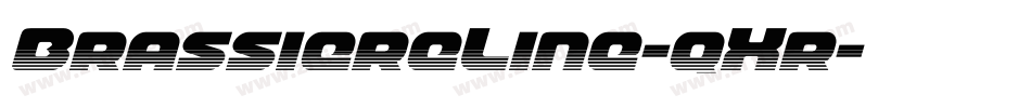 BrassiereLine-qXr字体转换