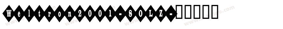 Weltron2001-8OLZ字体转换