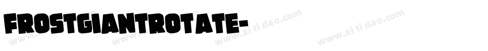 frostgiantrotate字体转换