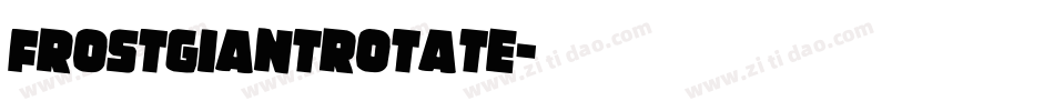 frostgiantrotate字体转换