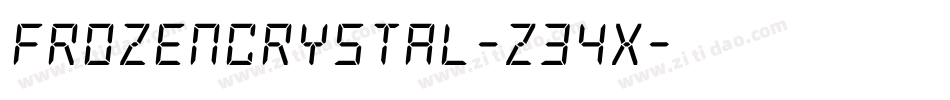 FrozenCrystal-Z34x字体转换