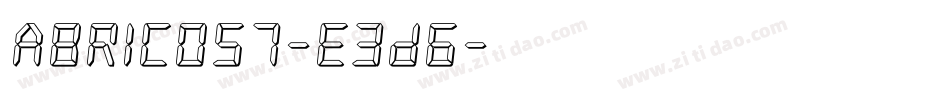 Abricos7-e3D6字体转换