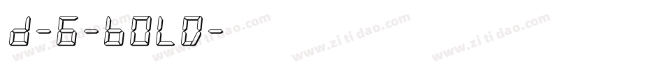 D-6-Bold字体转换