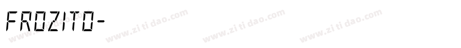 Frozito字体转换
