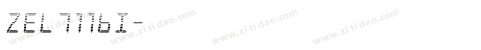 ZEL711BI字体转换