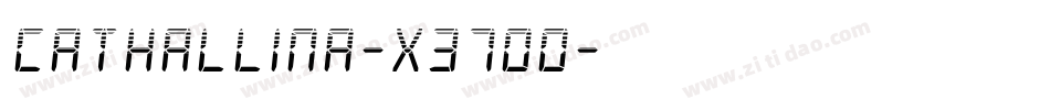 Cathallina-x37oO字体转换