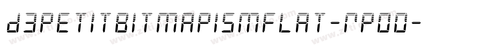 D3PetitbitmapismFlat-RpOo字体转换