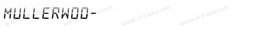 MullerWOo字体转换