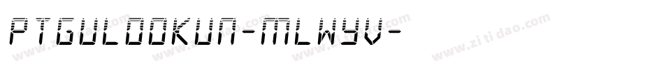 PtgulOoKun-mLWYV字体转换