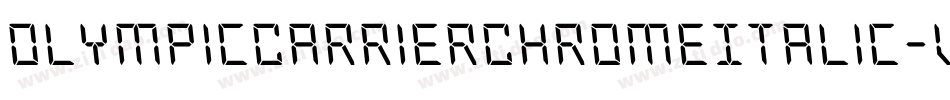 OlympicCarrierChromeItalic-v96M字体转换