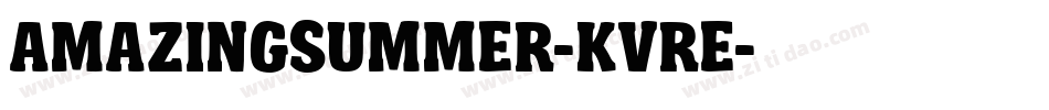 Amazingsummer-KvRe字体转换