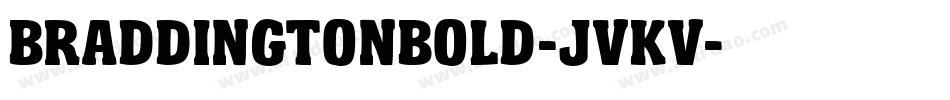 BraddingtonBold-jvKv字体转换