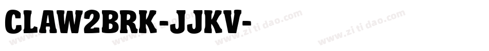 Claw2Brk-jjKv字体转换