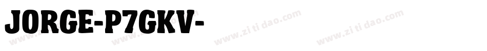 Jorge-p7gKv字体转换