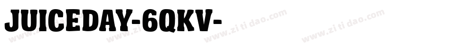 JuiceDay-6qKv字体转换