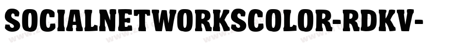 SocialNetworksColor-RDKv字体转换