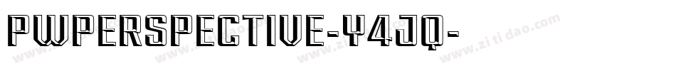 Pwperspective-y4Jq字体转换