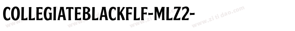 Collegiateblackflf-mLZ2字体转换