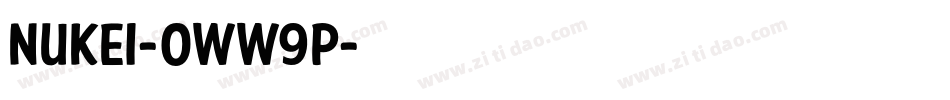 NuKei-0WW9P字体转换