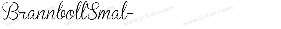 BrannbollSmal字体转换