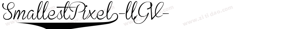 SmallestPixel7-llGV字体转换