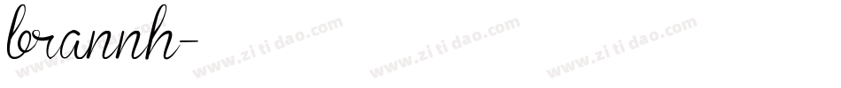 brannh字体转换