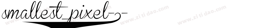 smallest_pixel-7字体转换