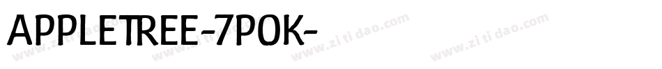 AppleTree-7P0K字体转换