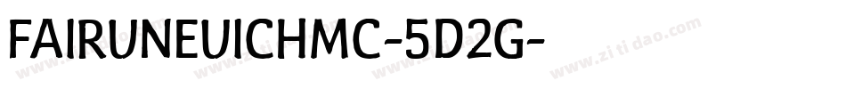 FairuneUiChmc-5d2G字体转换