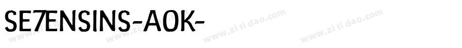Se7enSins-a0K字体转换