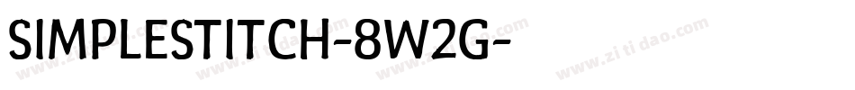SimpleStitch-8W2g字体转换