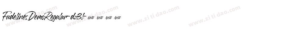 FudelinesDemoRegular-dz3l字体转换
