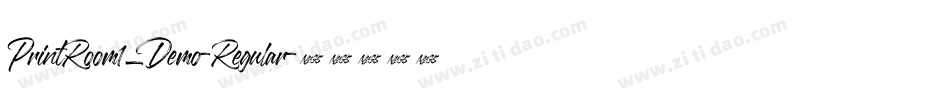 PrintRoom1_Demo-Regular字体转换