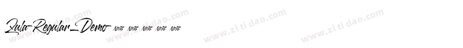 Zula-Regular_Demo字体转换