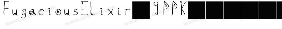 FugaciousElixir-9PPK字体转换